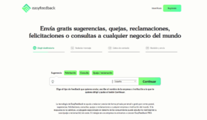 Portada de EasyFeedback.com para enviar feedback