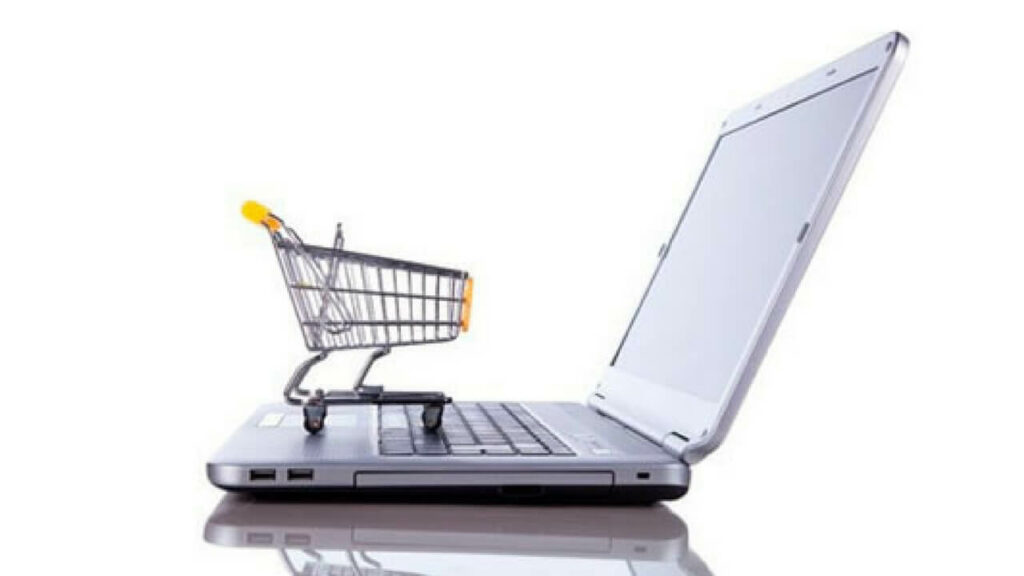 EasyFeedback Ordenador abierto para hacer compras online