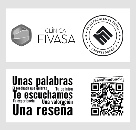 EasyFeedback Clínica Fivasa tarjeta de feedback