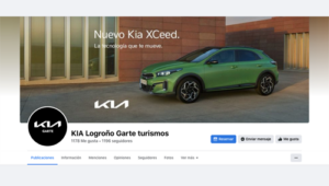 Web de KIA Garte Turismos