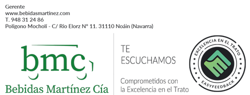 Diseño de Bebidas Martínez con el Sello a la Excelencia en el Trato en la firma de sus email