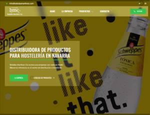 EasyFeedback Bebidas Martinez portada de su Web